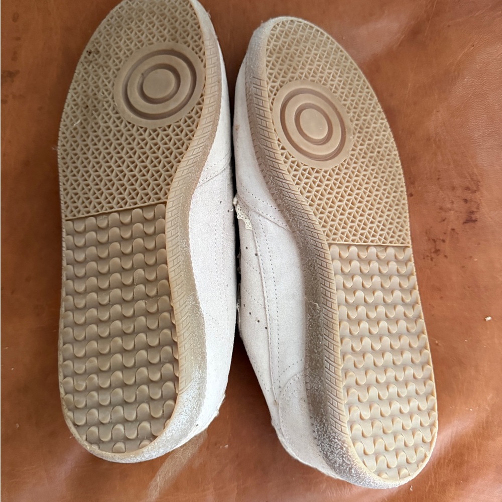 ALOHAS Lace-Trim Suede Sneakers 490 leather - Picture 6 of 9